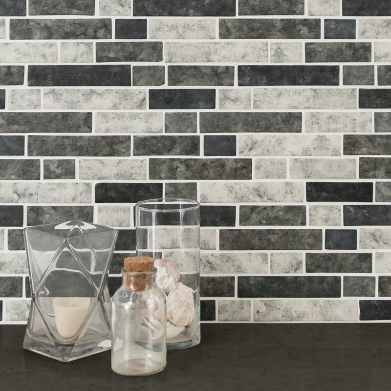 MSI Urban Tapestry Interlocking Random Sized Glass Mosaic Tile Wayfair